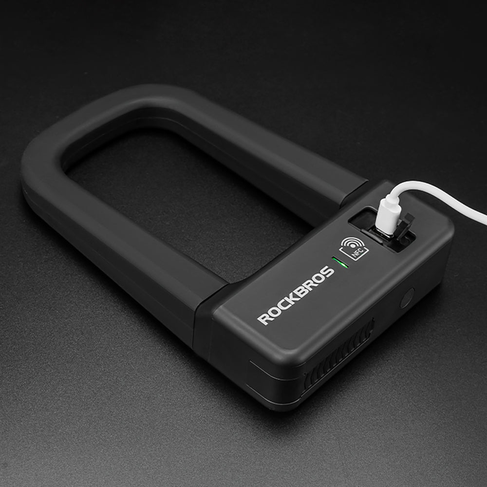 Rockbros RBNS1 SMART Bike Lock with NFC Reader - Black