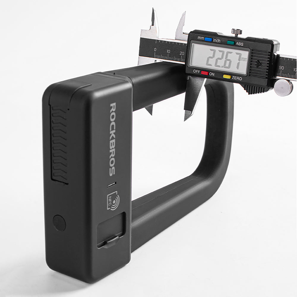 Rockbros RBNS1 SMART Bike Lock with NFC Reader - Black