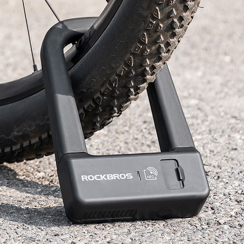 Rockbros RBNS1 SMART Bike Lock with NFC Reader - Black