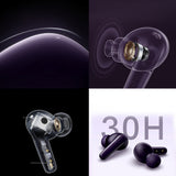 QCY T13X In-Ear Headphones with ENC IPX5 Bluetooth 5.3 - Purple