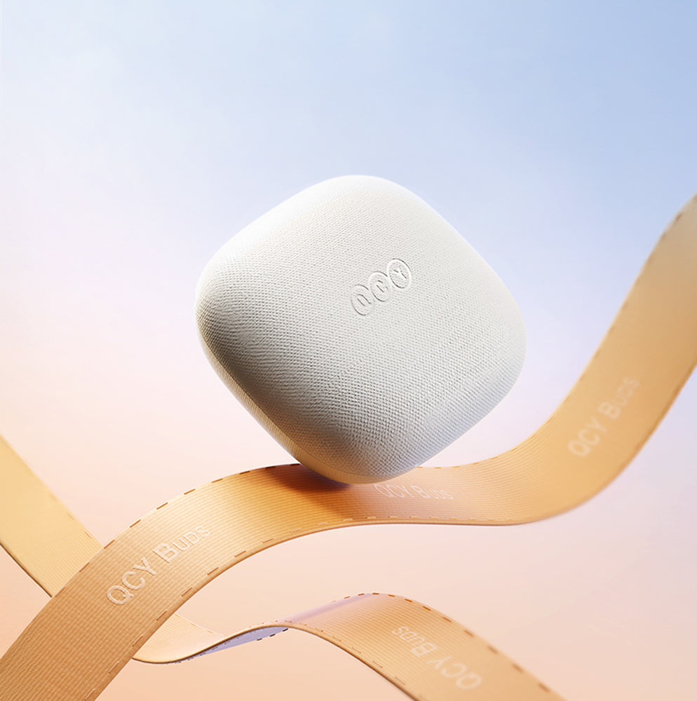 QCY Buds In-Ear Headphones with ENC SBC IPX4 Bluetooth 5.4 - White