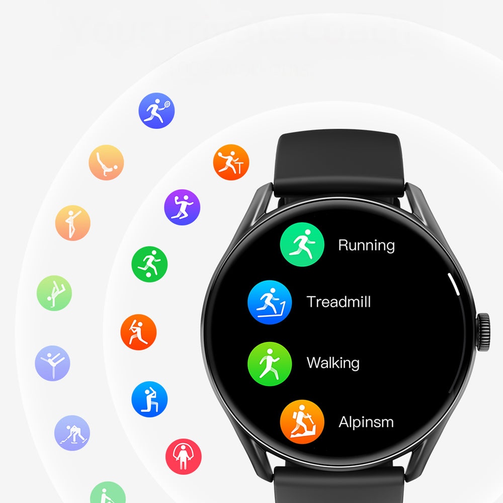 QCY Watch GT AMOLED IPX8 280mAh smartwatch - sort
