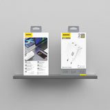 Dudao A28PEU PD 45W GaN 2xUSB Wall Charger - hvid