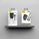 Dudao A26TCEU PD QC 25W GaN USB-A USB-C Wall Charger med USB-C-kabel - sort