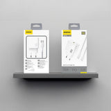 Dudao A27CEU PD 25W GaN SB-C Wall Charger med USB-C-kabel - hvid