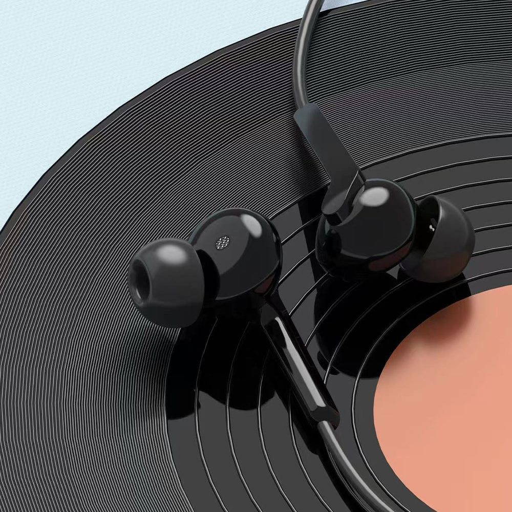 Dudao X3+ Wired USB-C In-Ear Headphones - sort