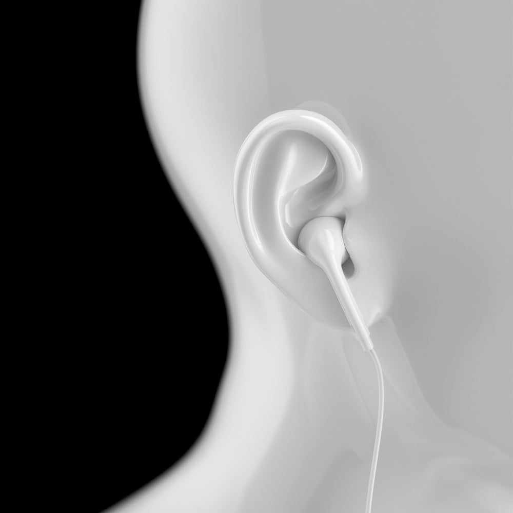 Dudao X14+ Wired In-Ear Headphones med Lightning Connector 1,2 m - Hvid