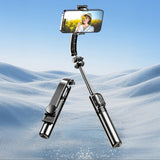 Selfie-stick Dudao F18S 4-i-1 foldbar stativ med fjernbetjening - sort