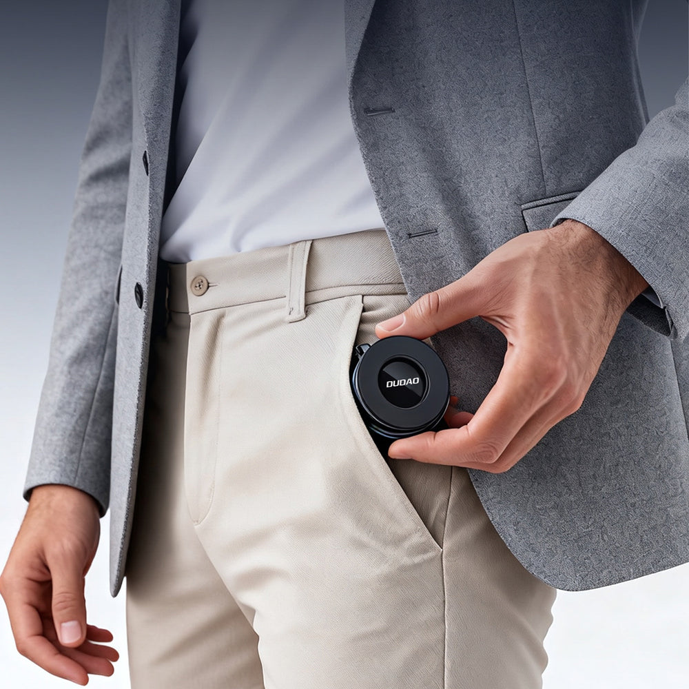 Dudao F24PRO MagSafe kompatibel bilholder med sugekop til forrude eller instrumentbræt - sort