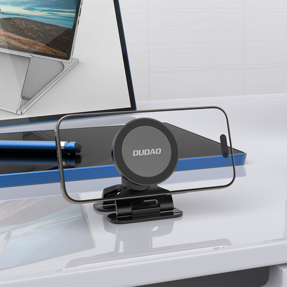 Dudao F25 MagSafe-kompatibel bilmontering til instrumentbræt eller forrude - sort
