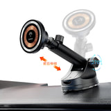 Dudao F12MAX+ bilholder med 15W trådløs oplader, kompatibel med Magsafe - sort