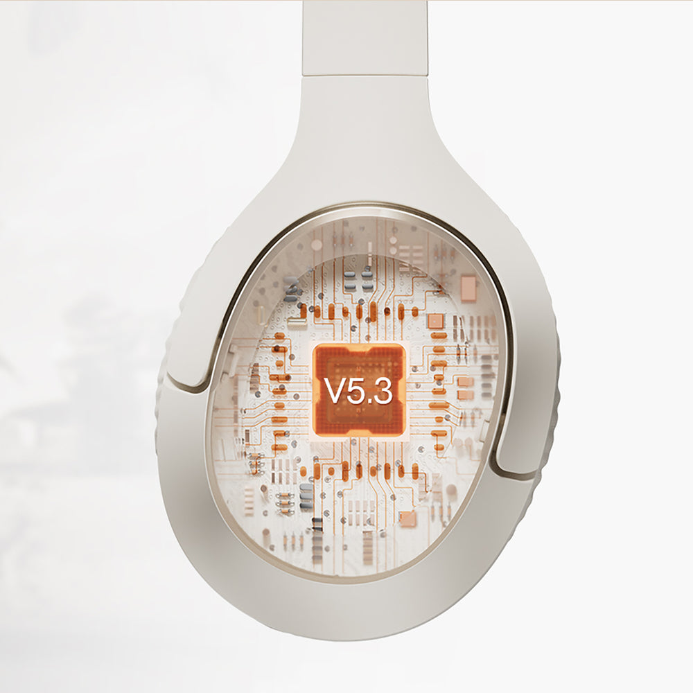 QCY H2 Pro ENC Bluetooth 5.3 Over-Ear Headphones - White