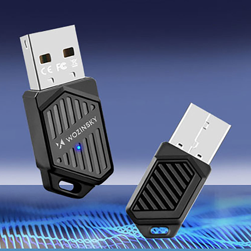 Wozinsky WAX-900 Dual-Band USB Wi-Fi 6 Adapter with Bluetooth 5.4 - Black