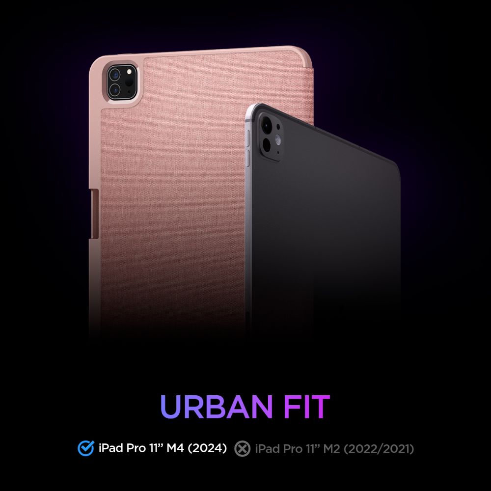 Spigen Urban Fit Case for iPad Pro 11" 5 / 6 / 2024-2025 - Pink