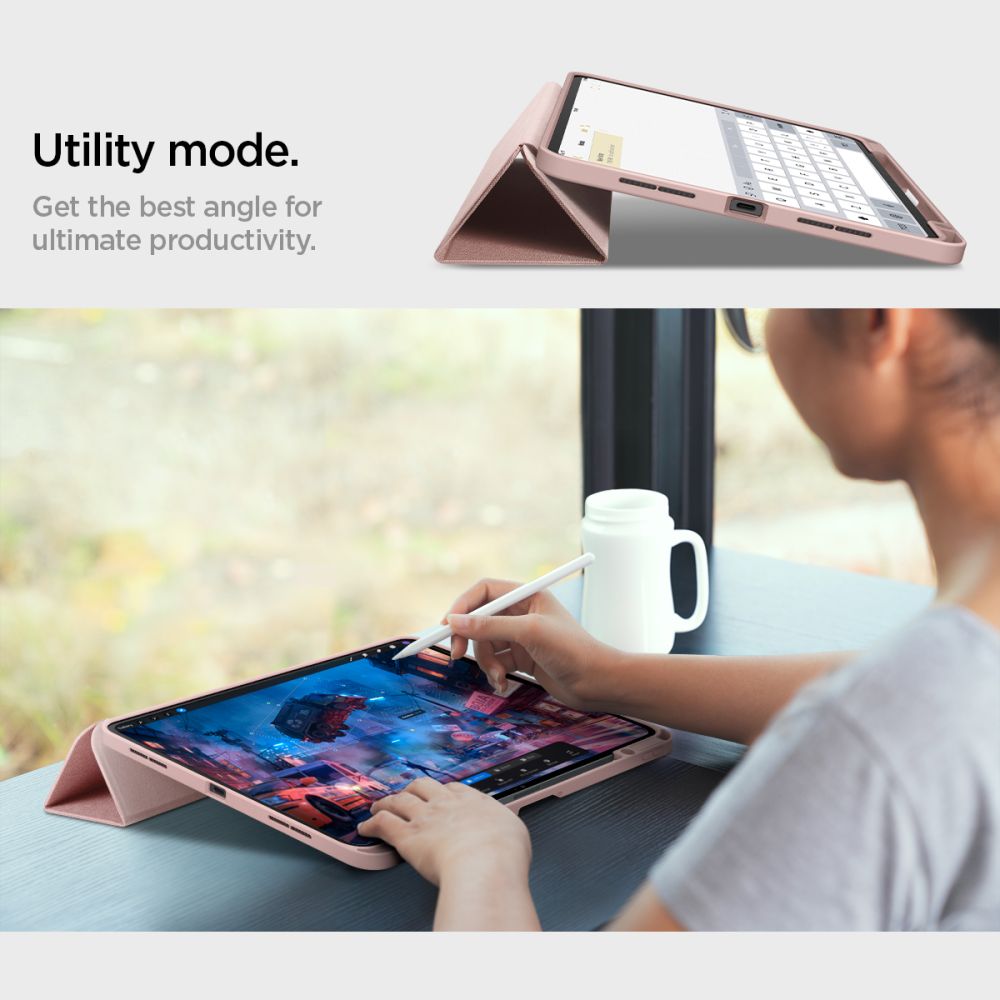 Spigen Urban Fit Case for iPad Pro 11" 5 / 6 / 2024-2025 - Pink