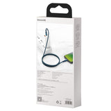 Baseus High Density Braided Cable Type-C til Lightning, PD, 20W, 2m (blå)