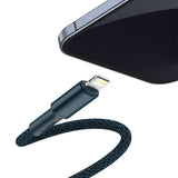 Baseus High Density Braided Cable Type-C til Lightning, PD, 20W, 2m (blå)
