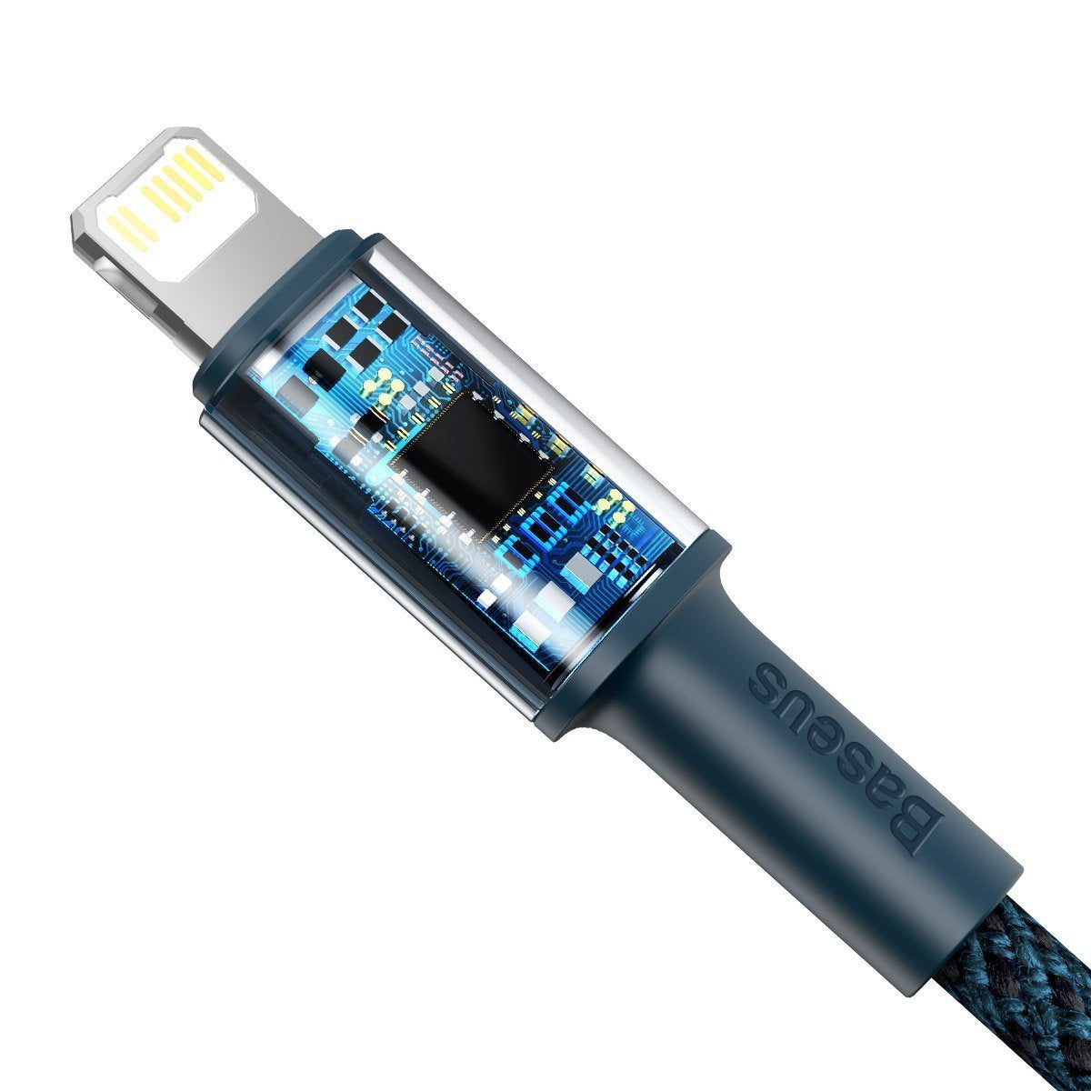 Baseus High Density Braided Cable Type-C til Lightning, PD, 20W, 2m (blå)