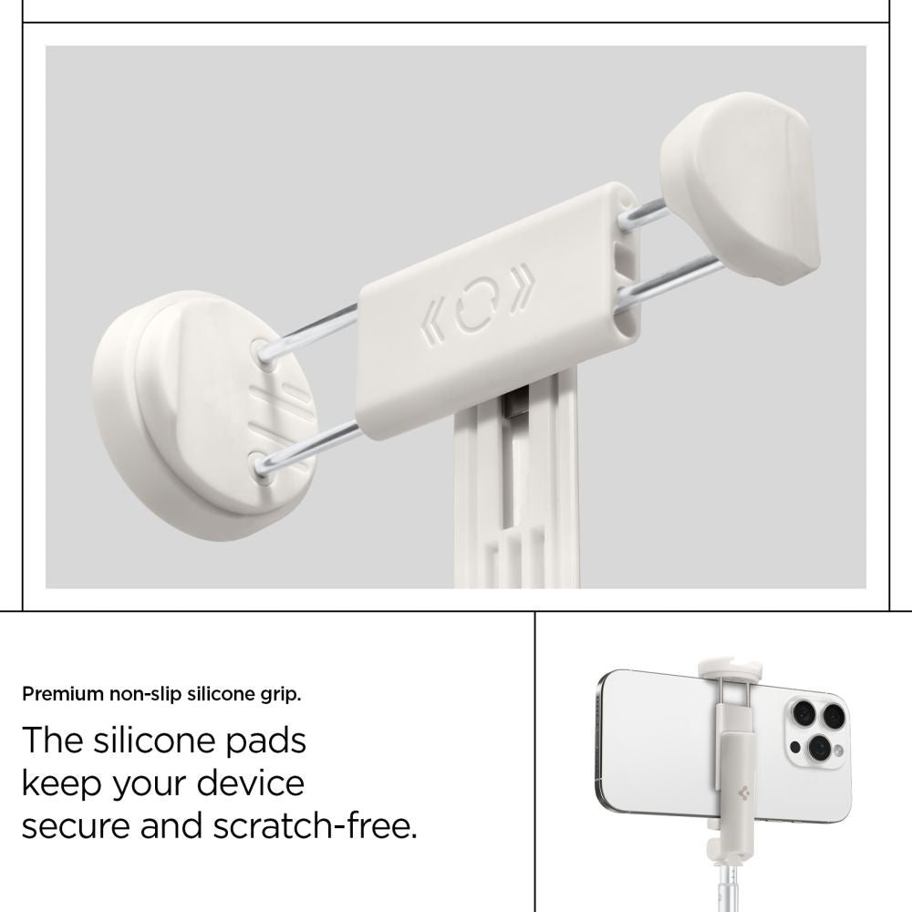 Spigen S541W Bluetooth Selfie Stick - hvid