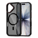 Tech-Protect MagHybrid MagSafe Case til iPhone 17 - sort og rød