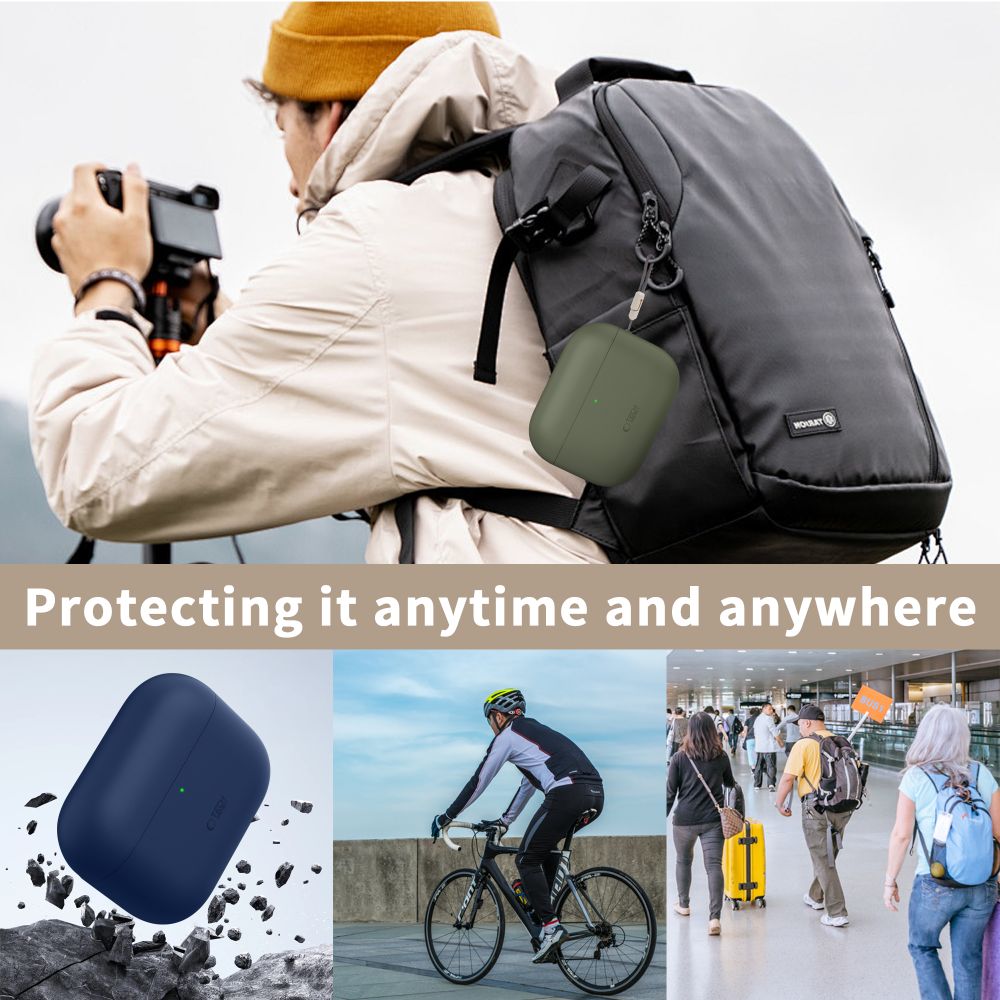 Tech-Protect Silicone Case til AirPods Pro 3 - Grå