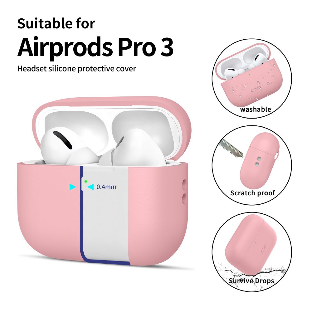 Tech-Protect Silicone Case til AirPods Pro 3 - Pink