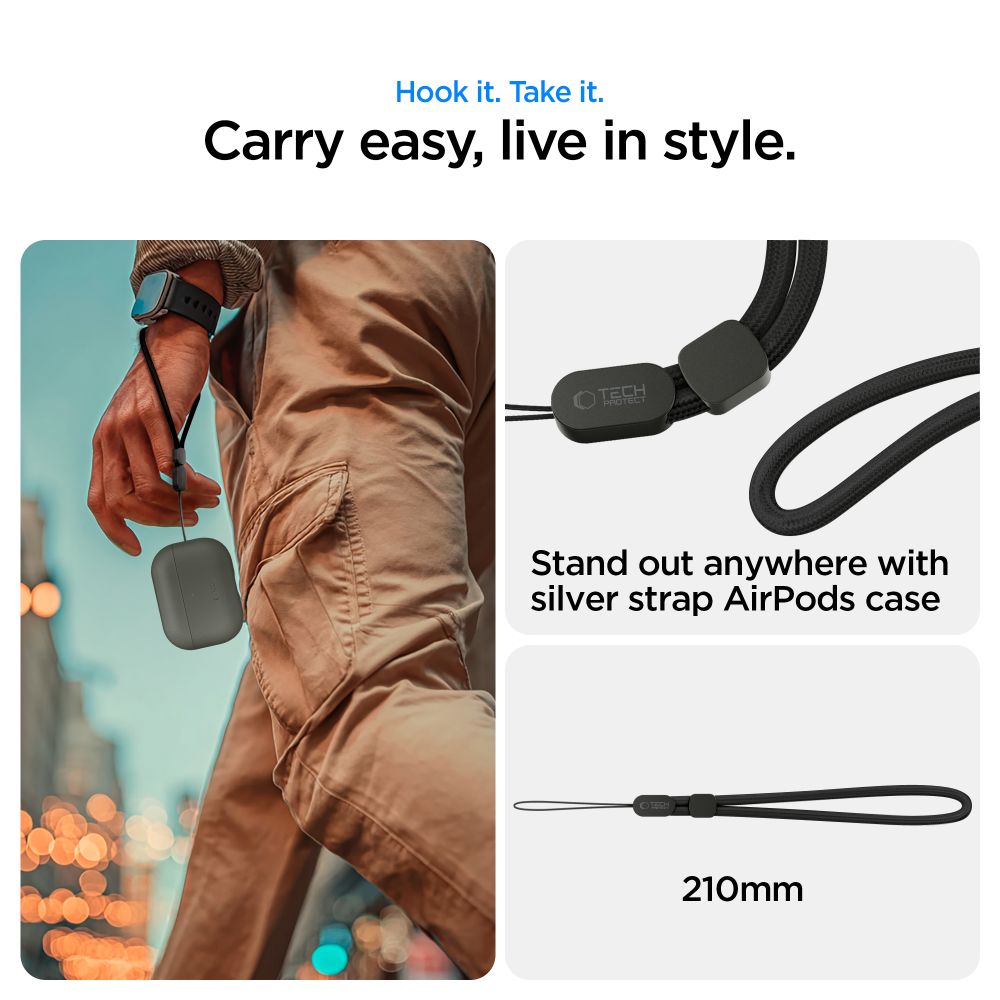 Tech-Protect NaturalFit Case til AirPods Pro 3 - Grøn