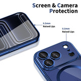 Tech-Protect MagFlex MagSafe Case til iPhone 17 Pro Max - Clear Navy Blue