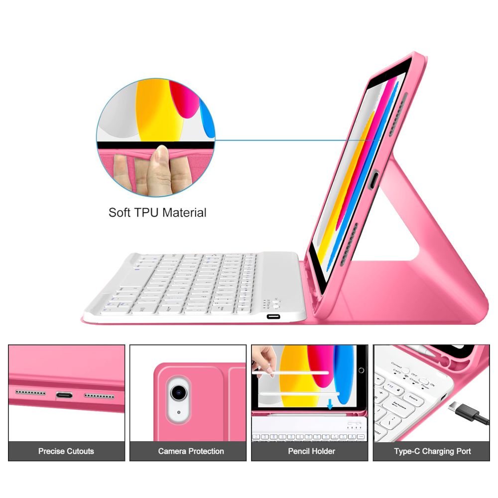 Tech-Protect SC Pen Case til iPad 10.9  10 / 2022 / 11  11 / 2025 - Pink
