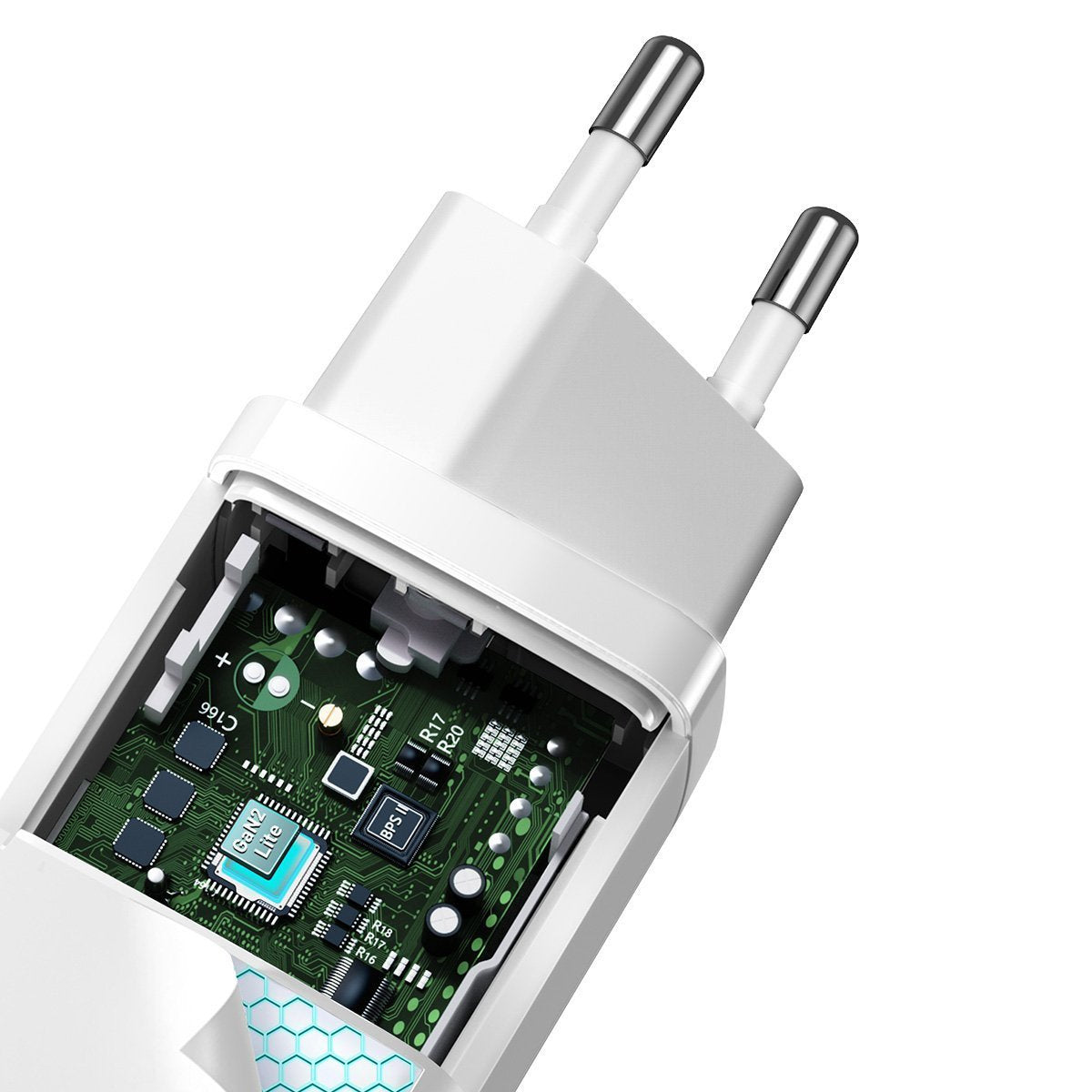 Quick Travel Charger Baseus GaN2 Lite USB+C 65W EU (hvid)