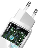 Quick Travel Charger Baseus GaN2 Lite USB+C 65W EU (hvid)