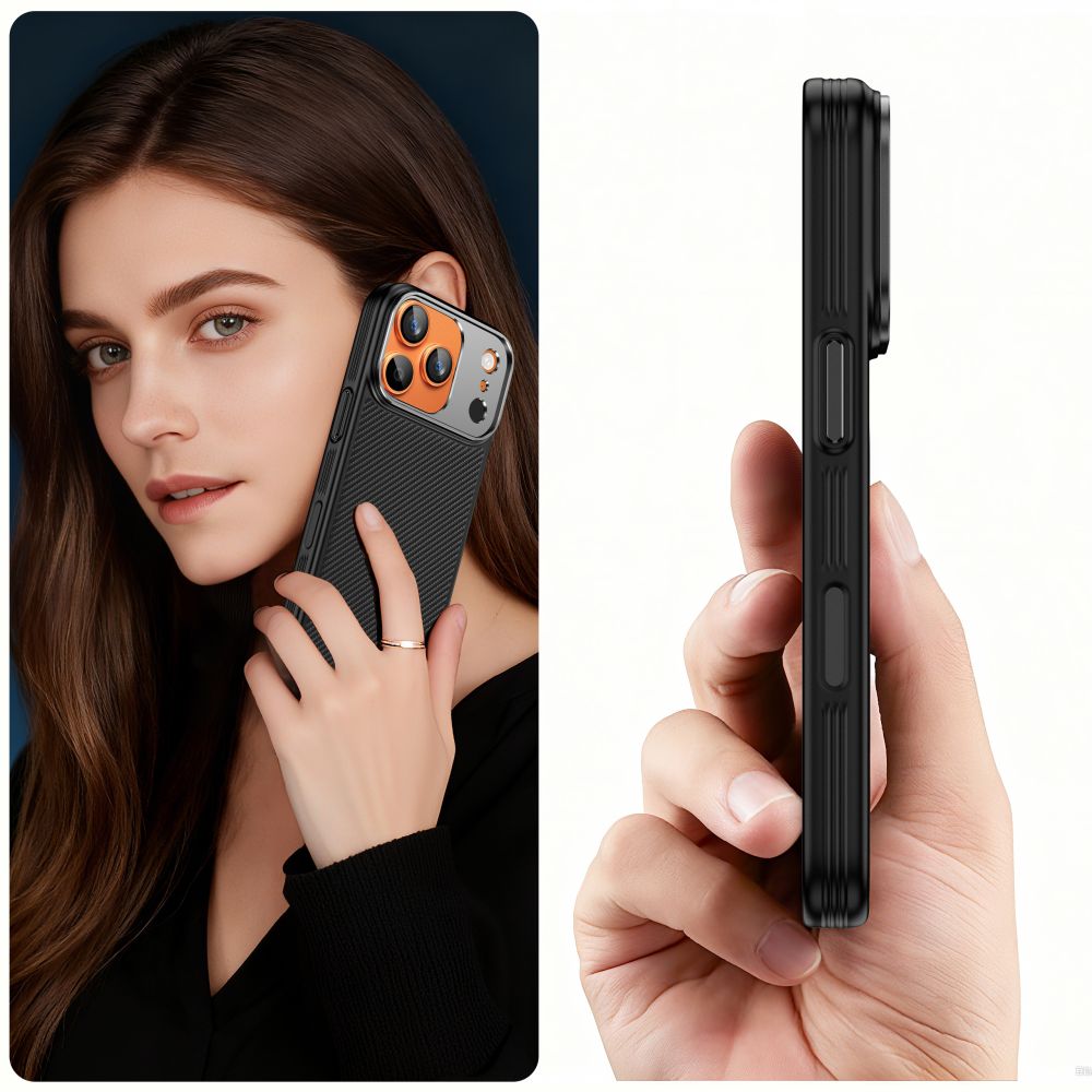 Tech-Protect Kevlar Aramid MagSafe-kasse til iPhone 17 Pro - sort