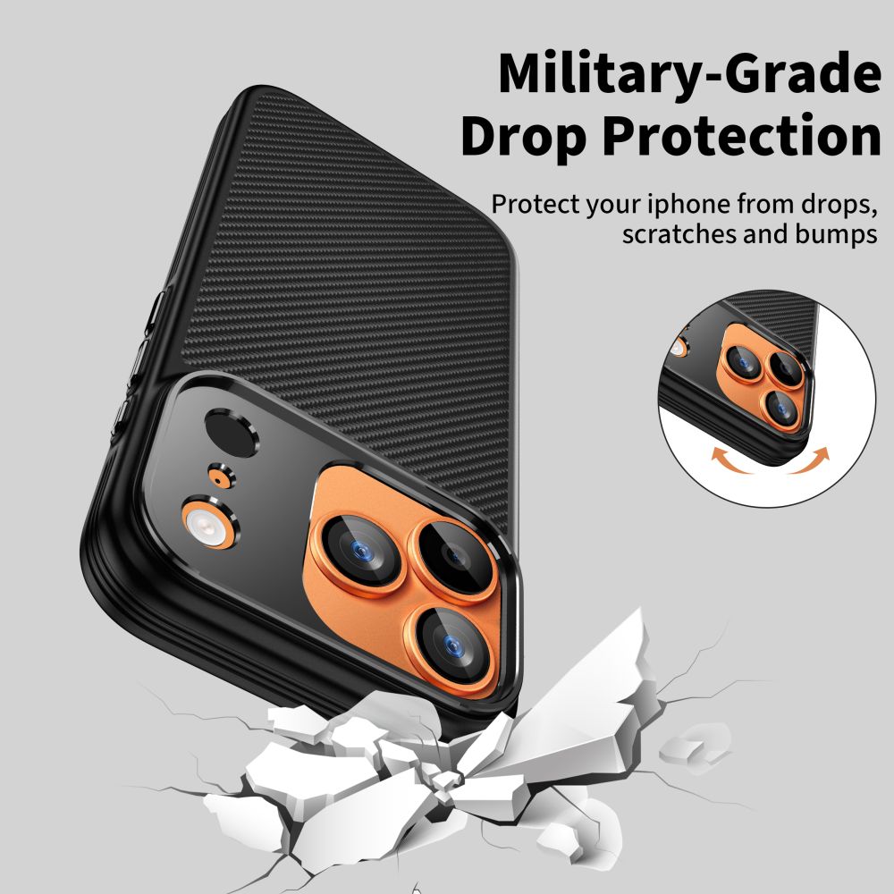 Tech-Protect Kevlar Aramid MagSafe-kasse til iPhone 17 Pro - sort