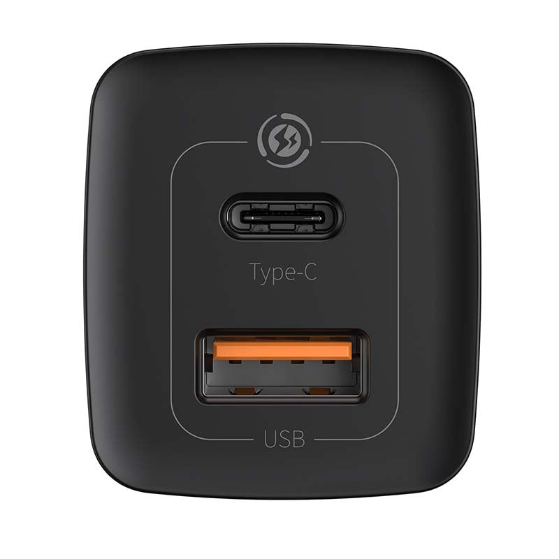 Hurtig rejse oplader Baseus GaN2 Lite USB+C 65W EU (sort)