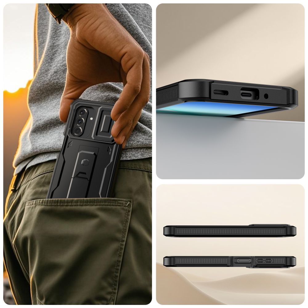 Tech-Protect Kevlar Cam+ Case til Samsung Galaxy A17 4G / 5G - sort