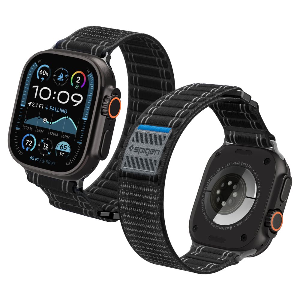 Spigen WBF0 Strap for Apple Watch 44 / 45 / 46 / 49 mm - Black