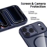 Tech-Protect MagMat MagSafe Case til iPhone 17 Pro Max - gennemsigtigt - Navy Blue