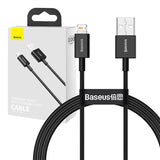 Baseus Superior-serien Kabel USB til iP 2.4A 1m (sort)