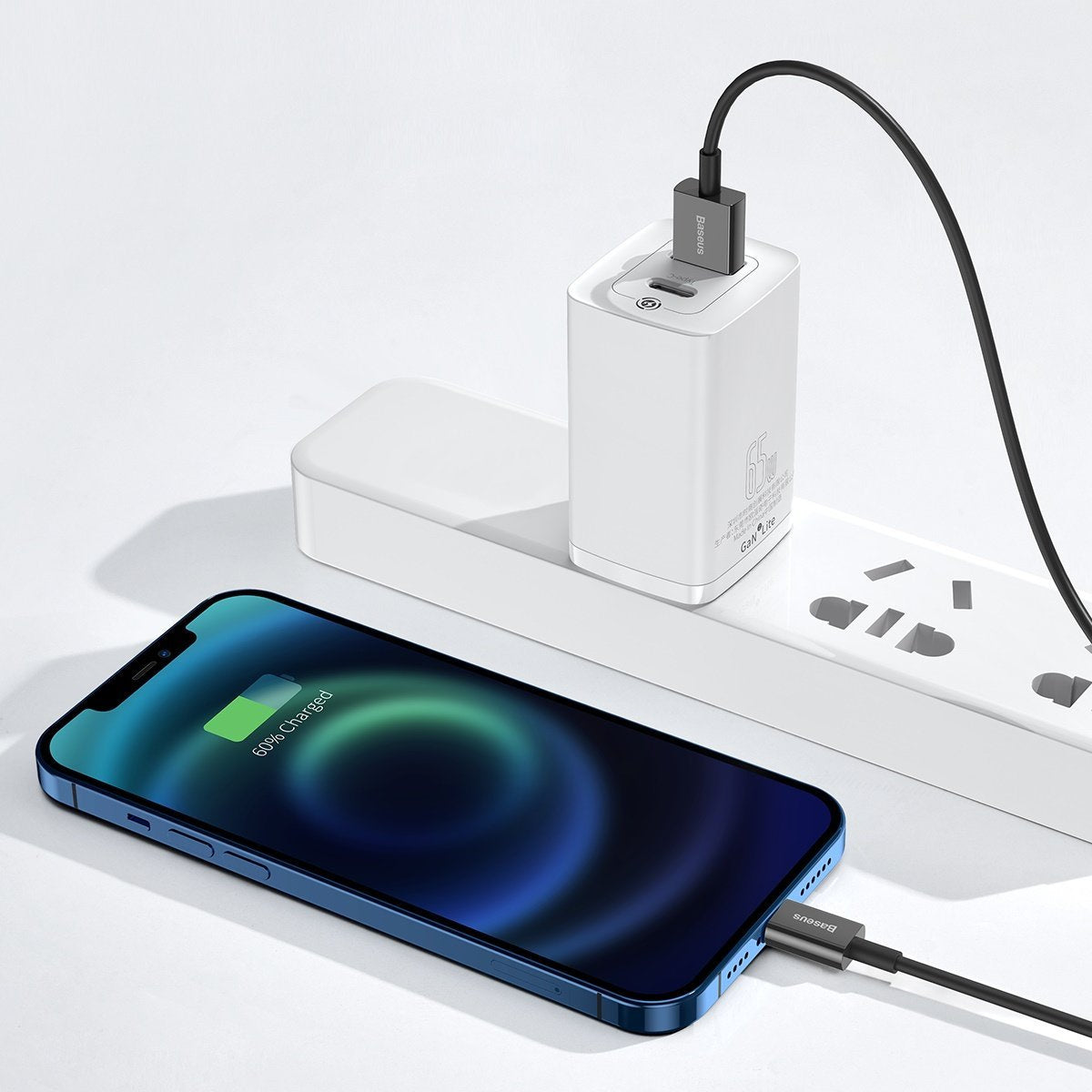 Baseus Superior-serien Kabel USB til iP 2.4A 1m (sort)