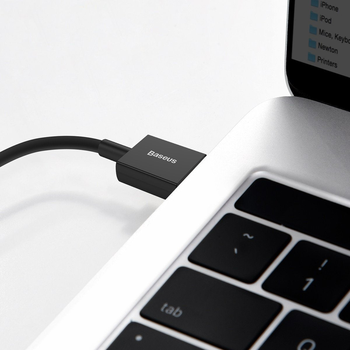 Baseus Superior-serien Kabel USB til iP 2.4A 1m (sort)