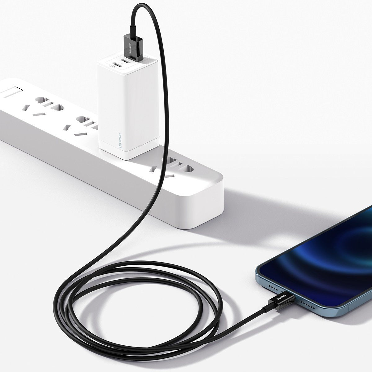 Baseus Superior-serien Kabel USB til iP 2.4A 1m (sort)