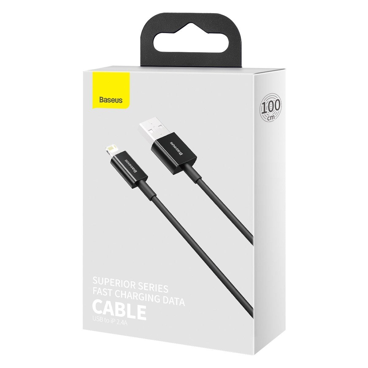 Baseus Superior-serien Kabel USB til iP 2.4A 1m (sort)