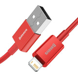 Baseus Superior-serien Kabel USB til iP 2.4A 1m (rødt)