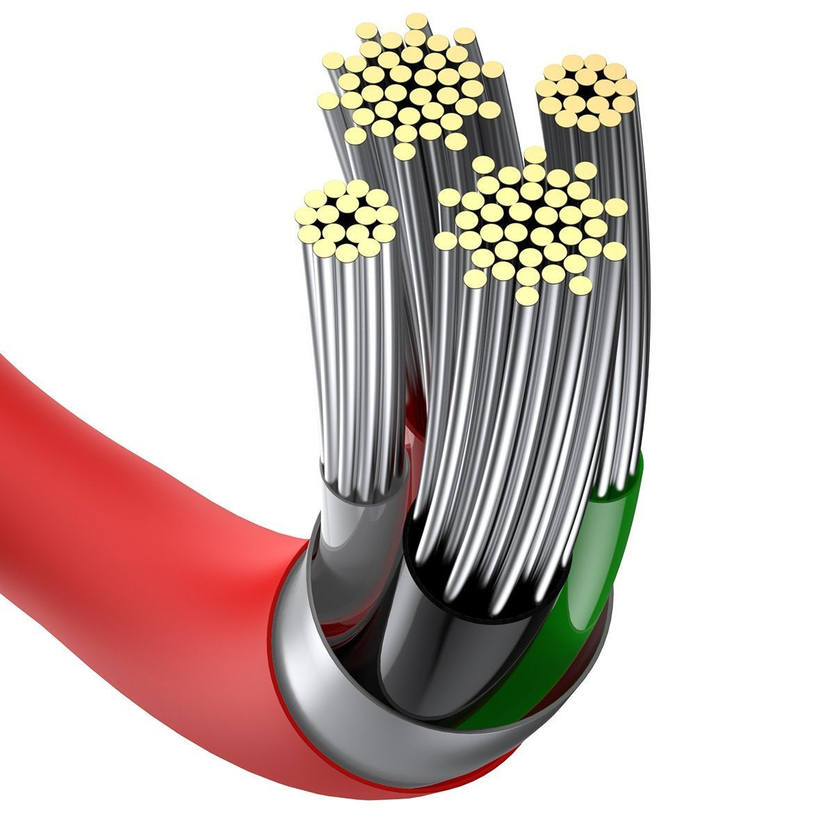Baseus Superior-serien Kabel USB til iP 2.4A 1m (rødt)