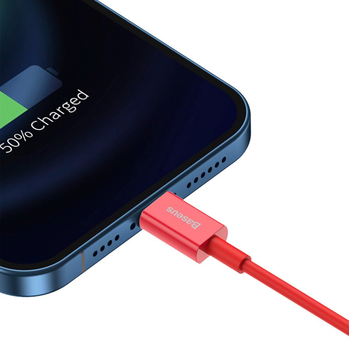 Baseus Superior-serien Kabel USB til iP 2.4A 1m (rødt)