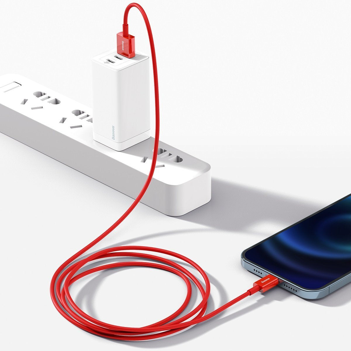 Baseus Superior-serien Kabel USB til iP 2.4A 1m (rødt)