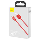 Baseus Superior-serien Kabel USB til iP 2.4A 1m (rødt)
