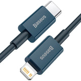 Baseus Superior-serien Kabel USB-C til iP, 20W, PD, 2m (blå)