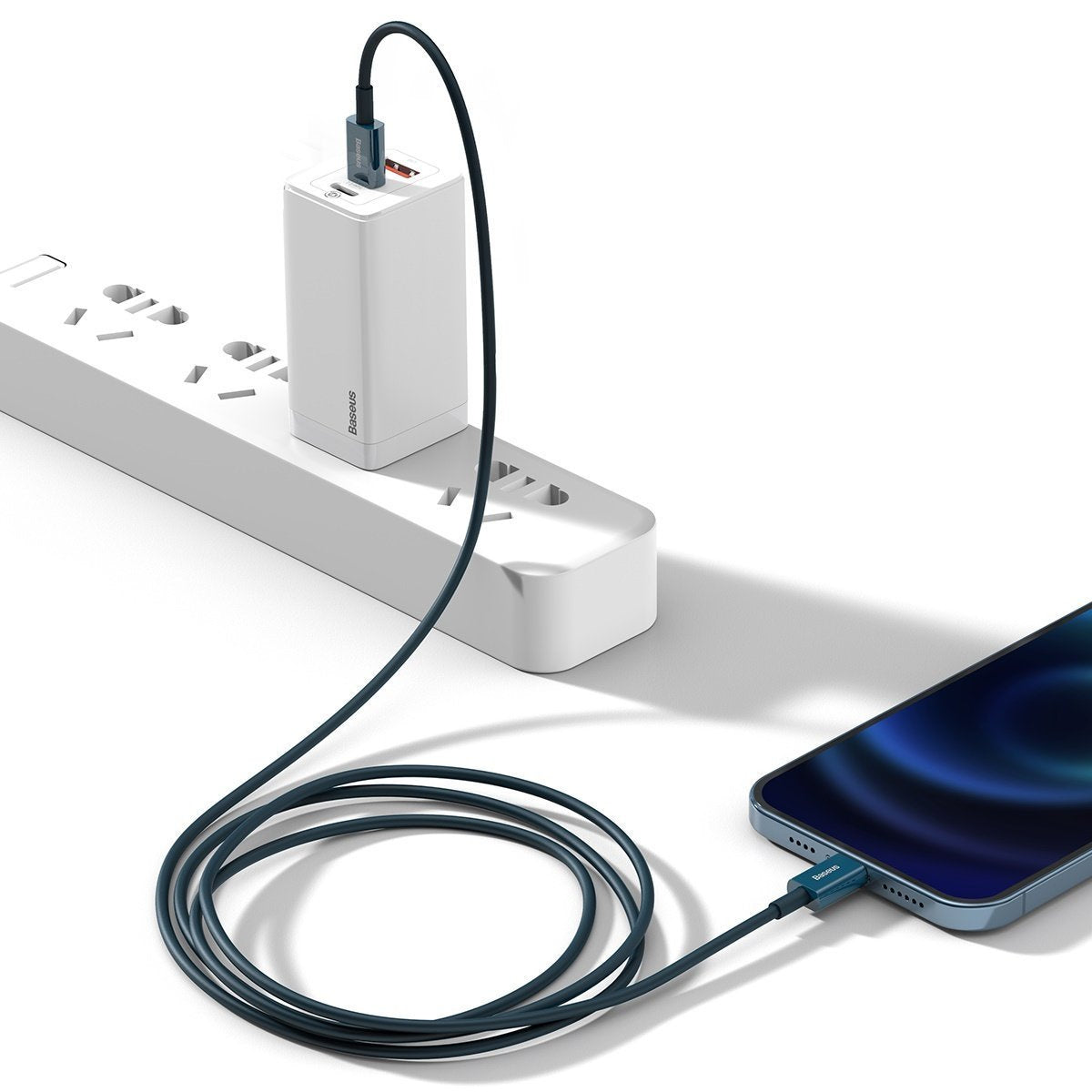 Baseus Superior-serien Kabel USB-C til iP, 20W, PD, 2m (blå)