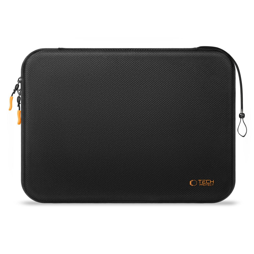 Tech-Protect Hardpouch Laptop Case 13-14 - sort og orange